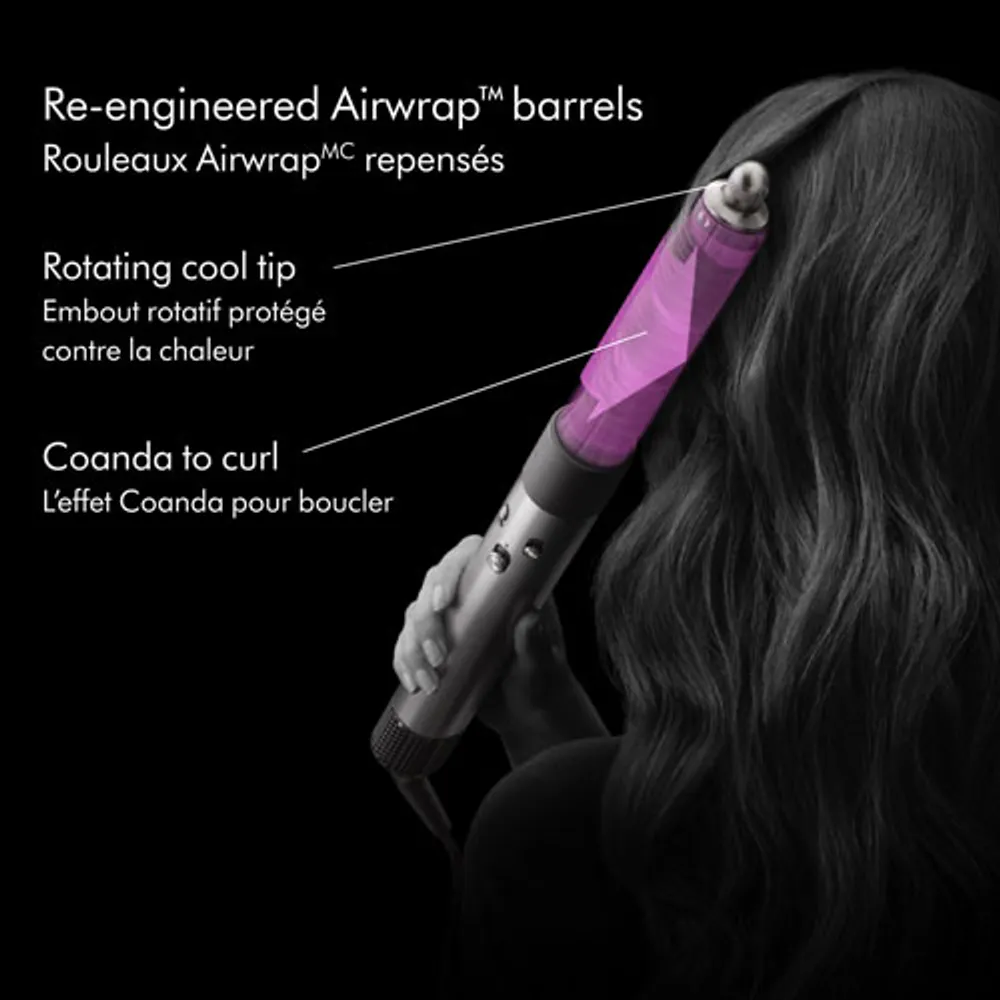 Dyson Airwrap Styler Complete Long Curling Iron Nickel Copper