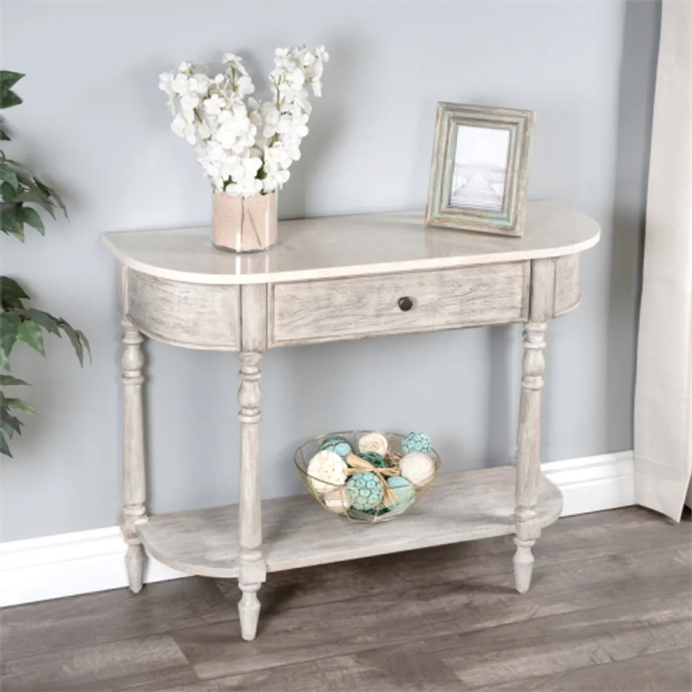 Beaumont Lane Marble Console Table in Gray Coquitlam Centre