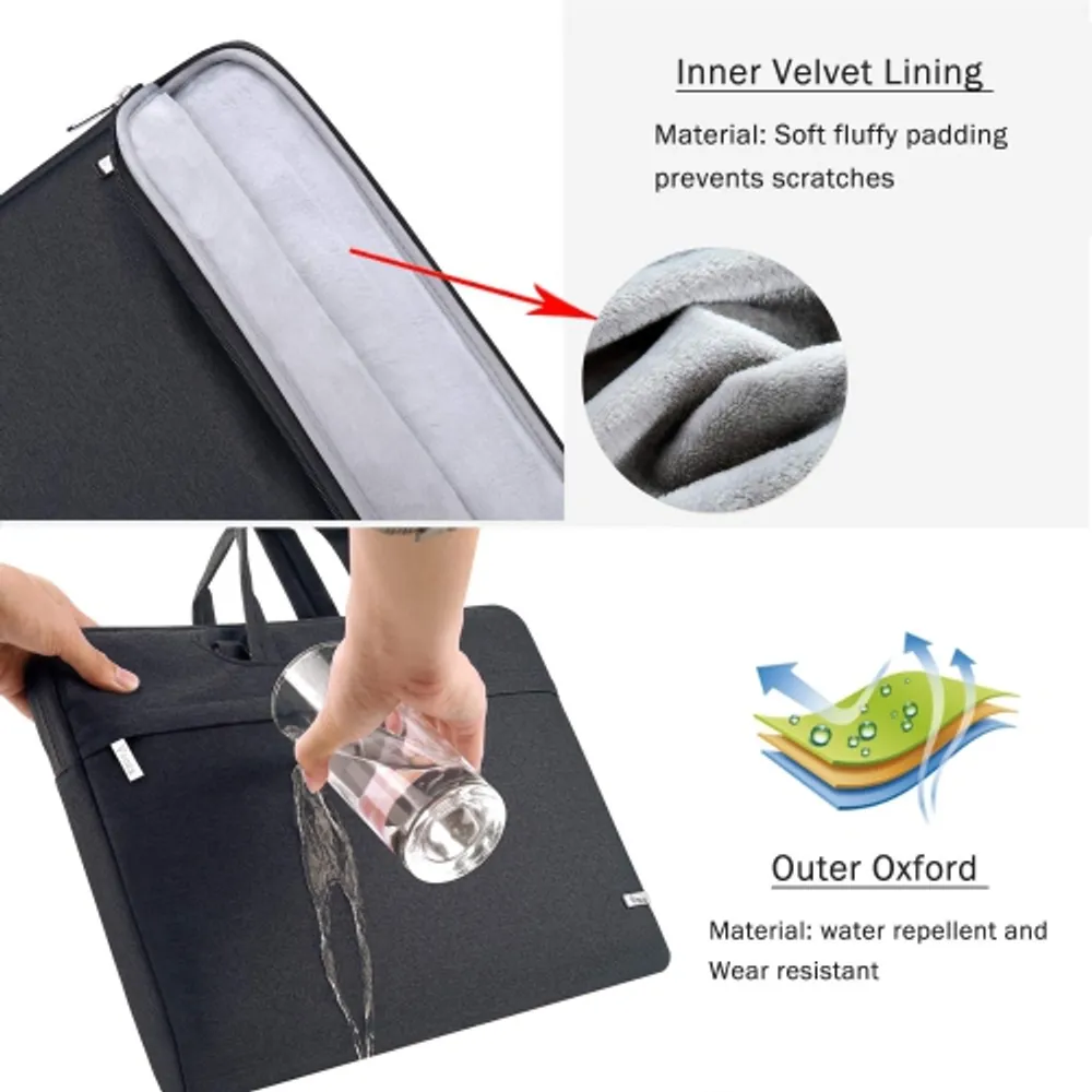 HLD Laptop Shoulder Bag 15.6 Inch Waterproof Slim Computer