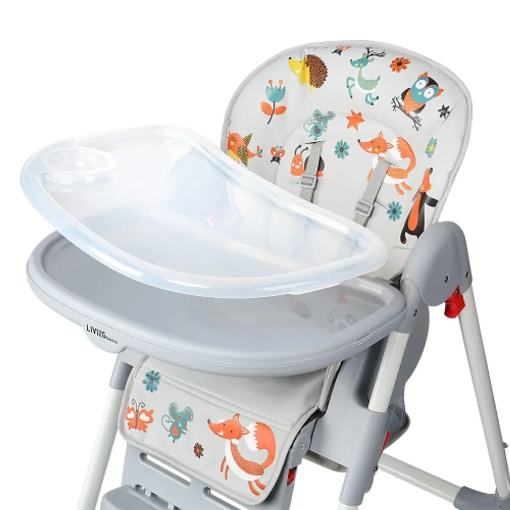 LIVINGBASICS Baby High Chairs With Basket Booster Toddle