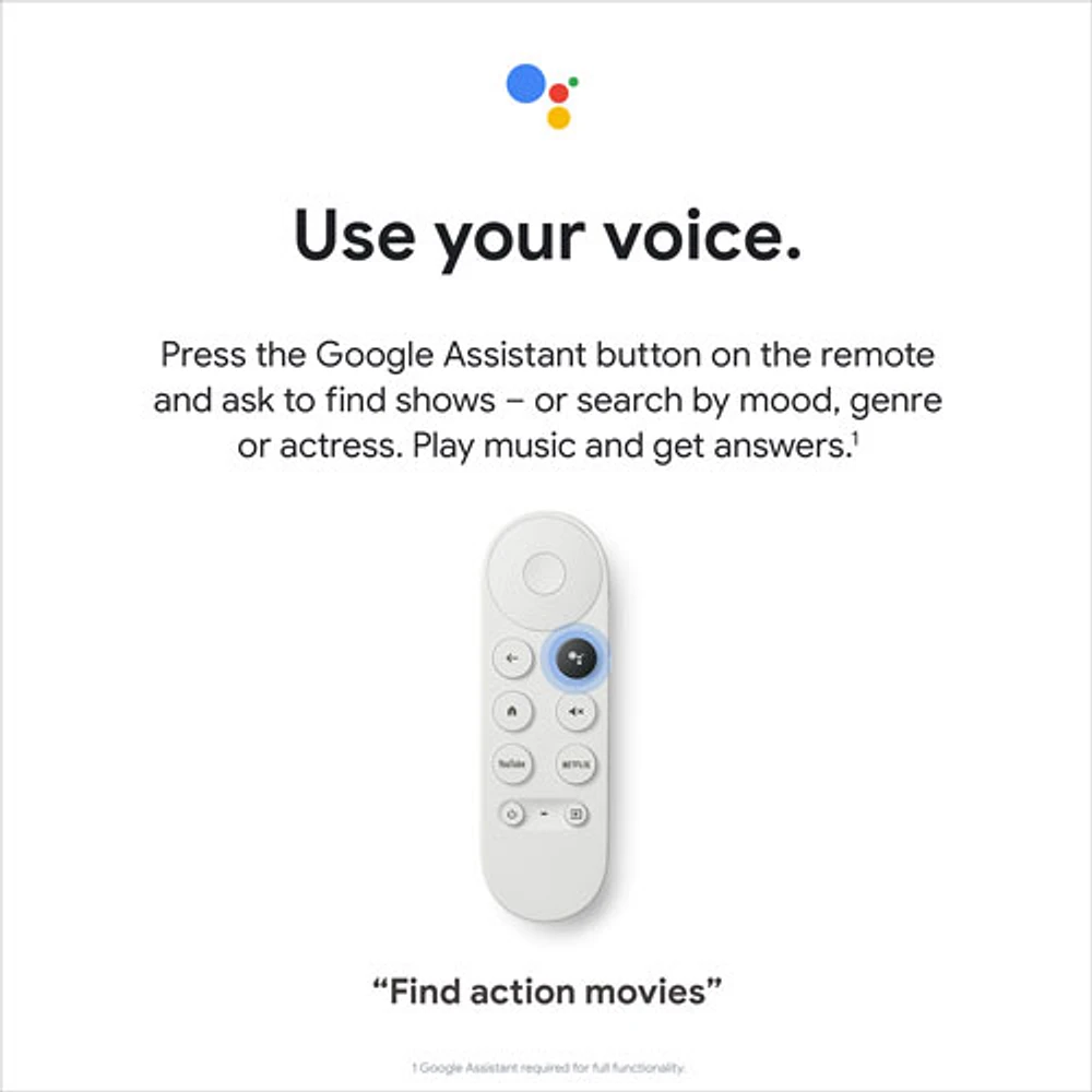 Google Google Chromecast + Google TV 2020 - Snow Chromecast