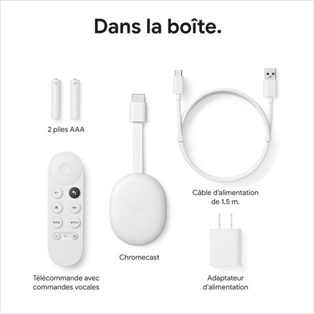 24時間限定タイムセール Chromecast Google with Mall Canada Upper | Snow - (HD) TV Google テレビ