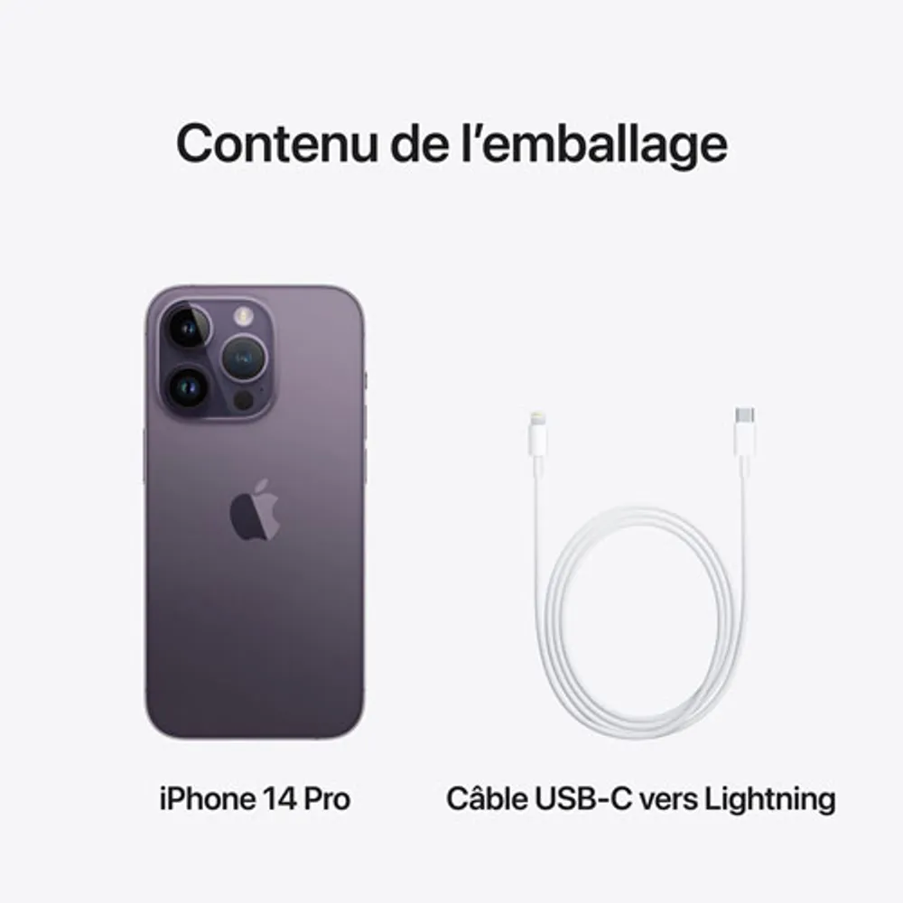 Apple iPhone 14 Pro 256GB - Deep Purple - Unlocked | Galeries de