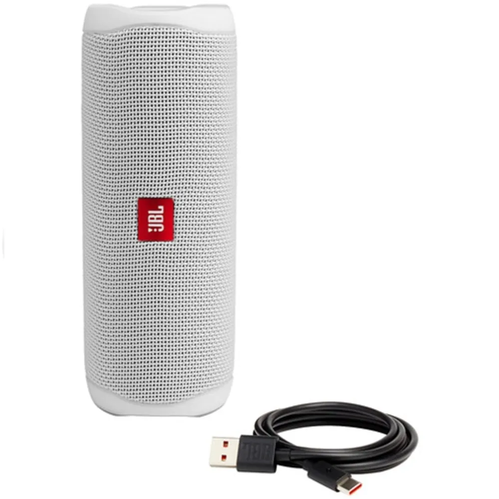 JBL FLIP 5 Waterprood portable bluetooth speaker - White Steel