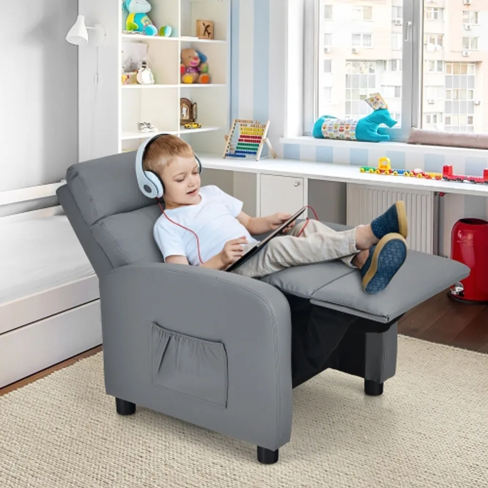 Kids top leather sofa