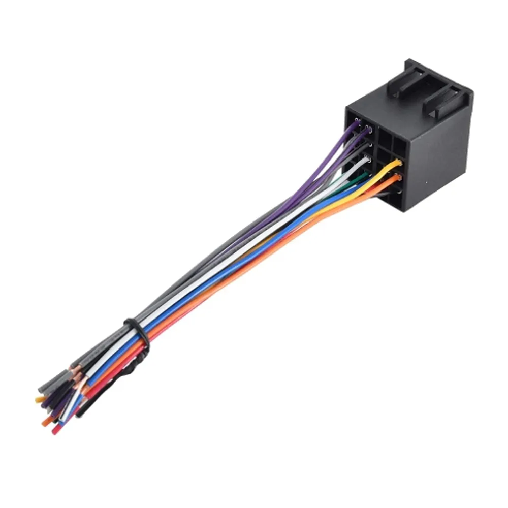 DOLAER Car Radio 16 Pin ISO Wire Harness Adapter For Semi Truck