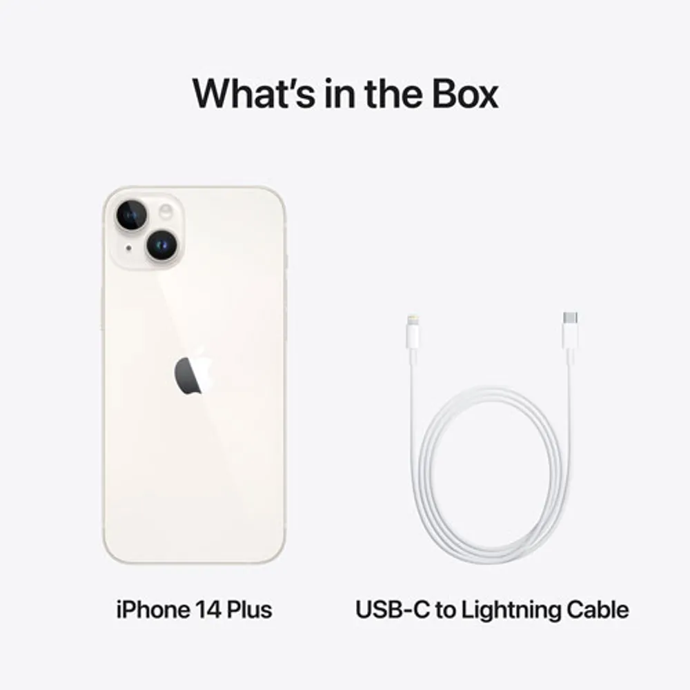 APPLE Fido Apple iPhone 14 Plus 512GB - Starlight - Monthly