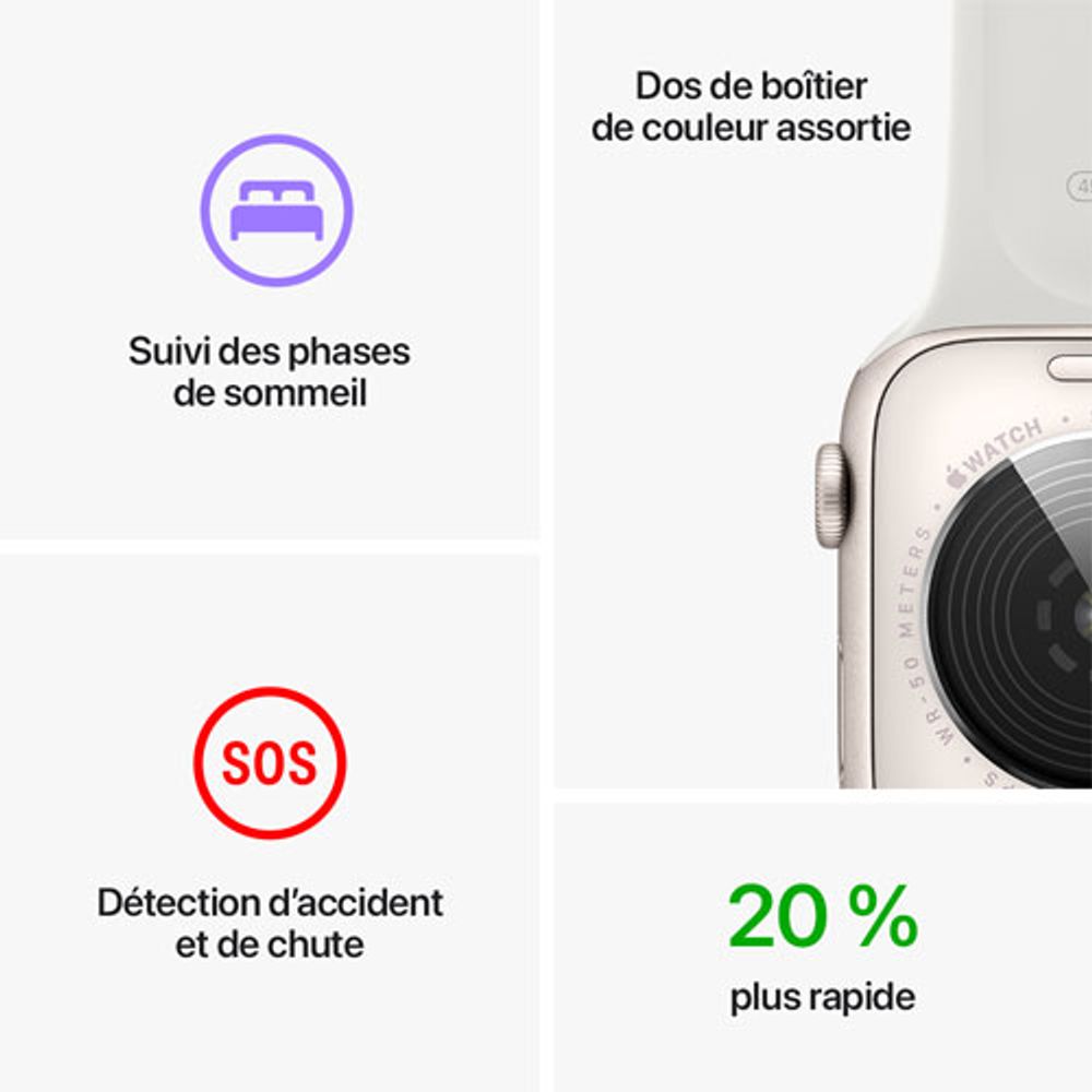 Apple Watch SE (GPS) 40mm Silver Aluminum Case with White Sport