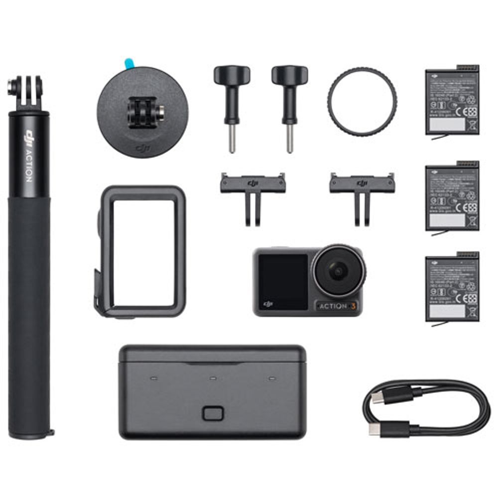 DJI Osmo Action 3 Adventure Combo 4K Action Camera - Grey