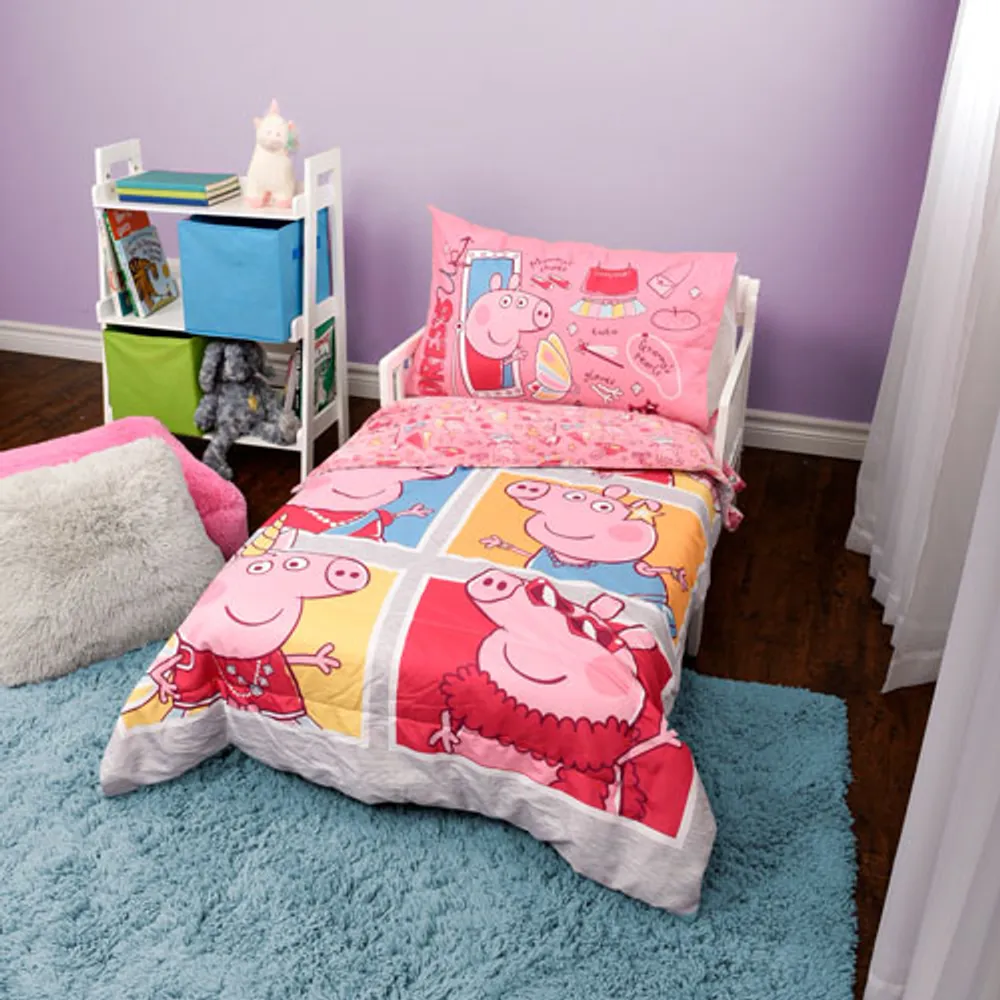 Peppa Pig 2 Piece Toddler Bedding Set Pink Galeries de la Capitale