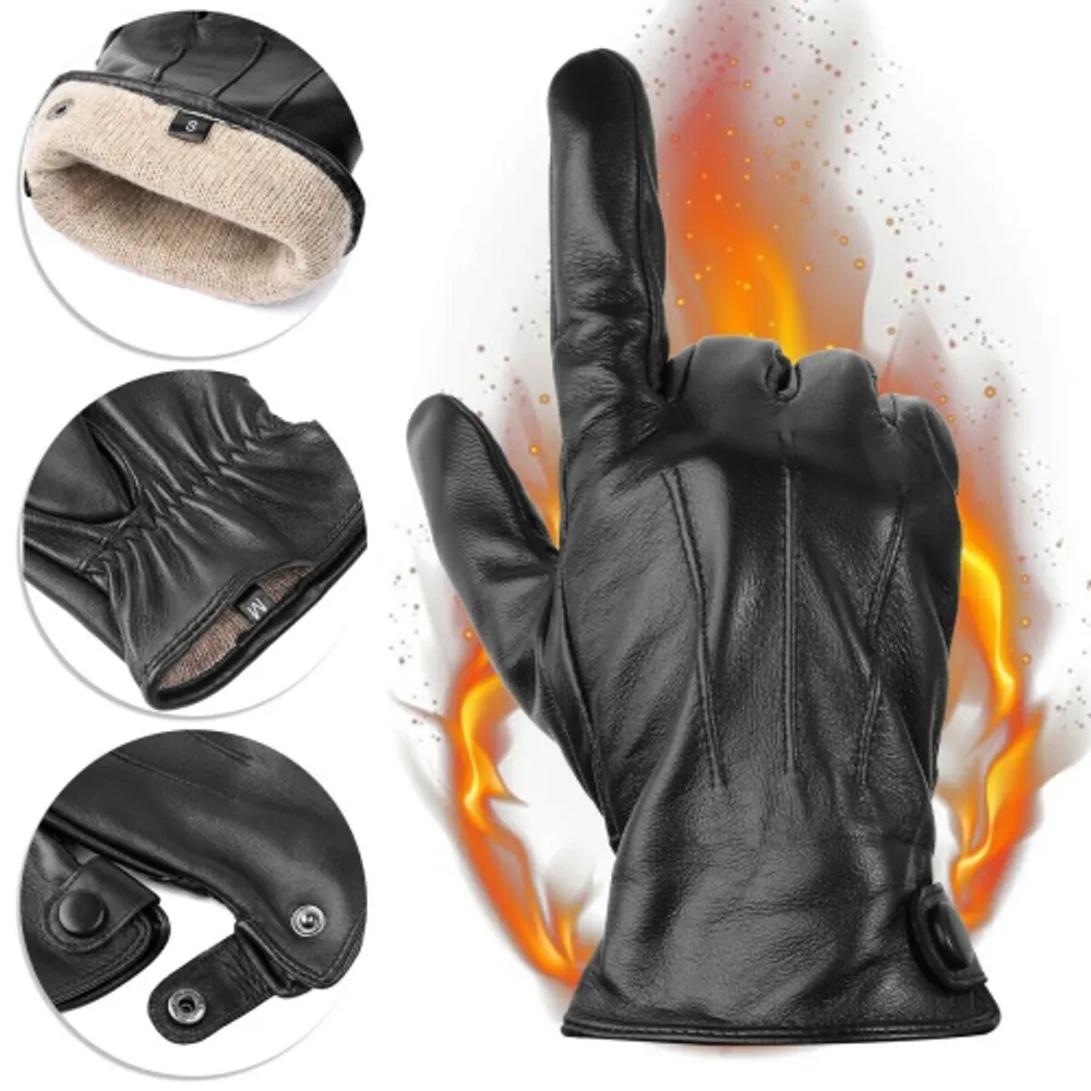Mens thermal leather outlet gloves