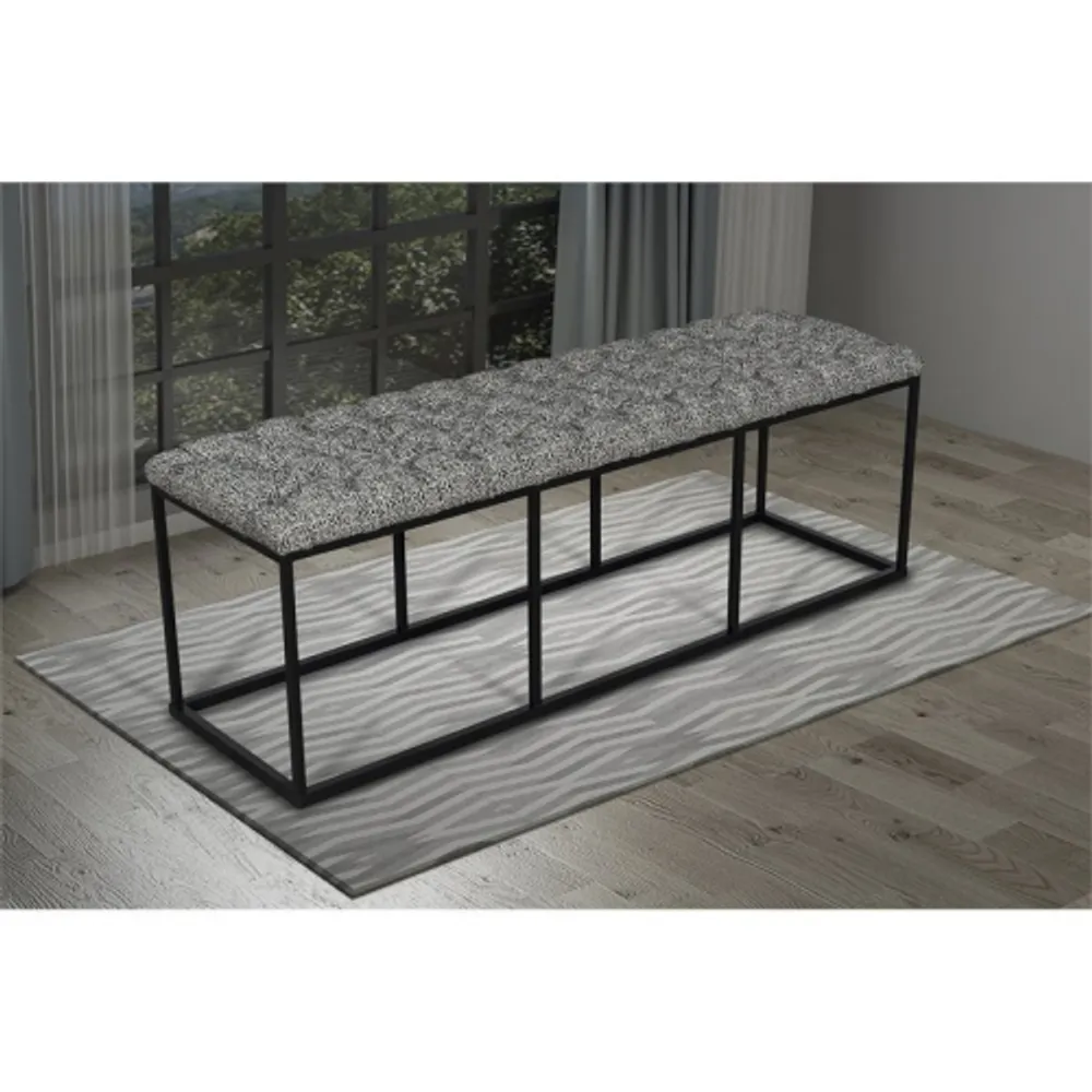 Homepop draper sale ottoman