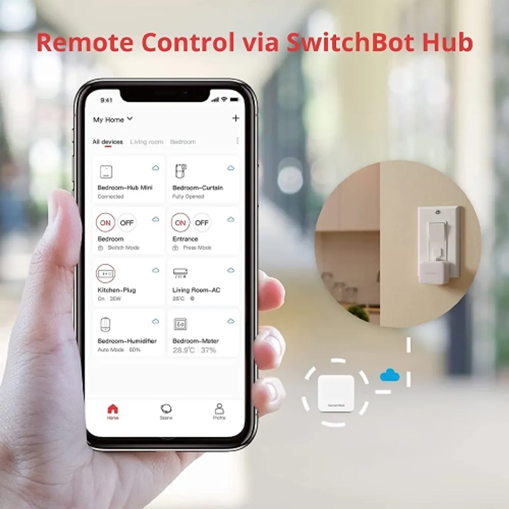 SwitchBot Bot and SwitchBot Hub Mini| Smart Switch Button Pusher