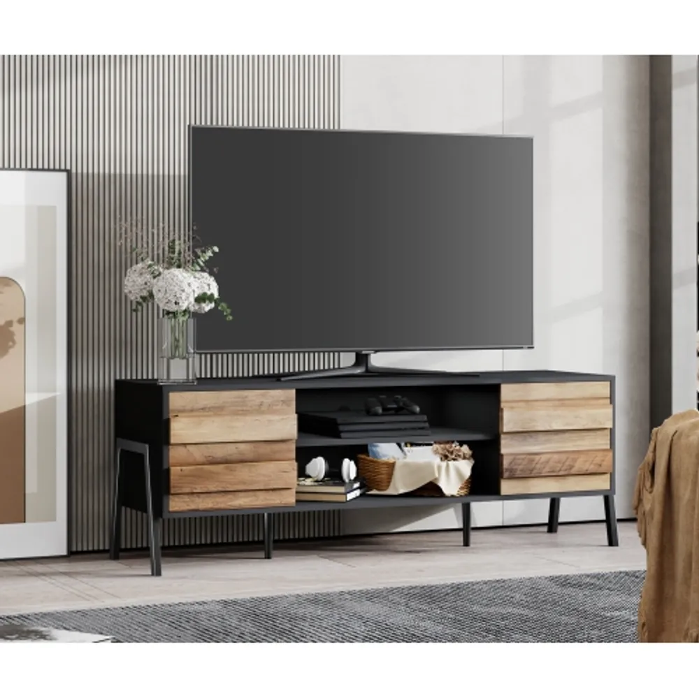 Mid century modern tv 2025 stand for 55 inch tv