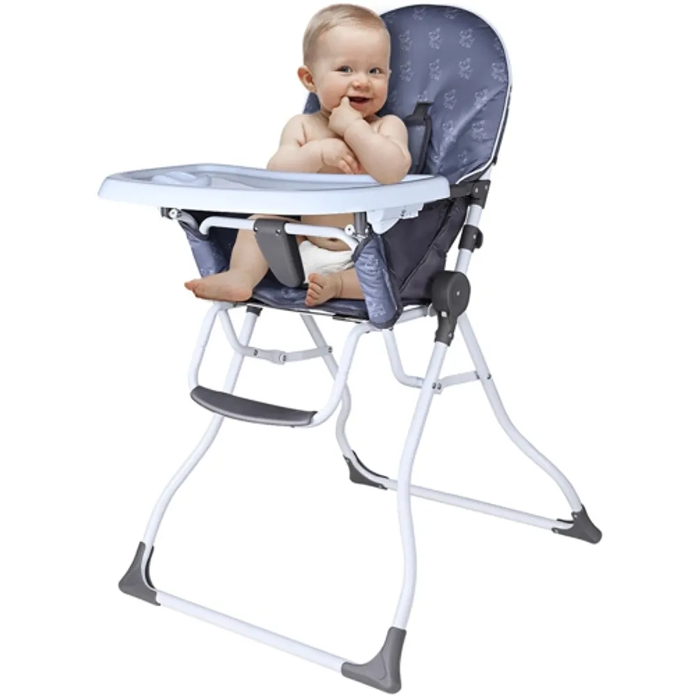 Portable folding high clearance chairs for babies