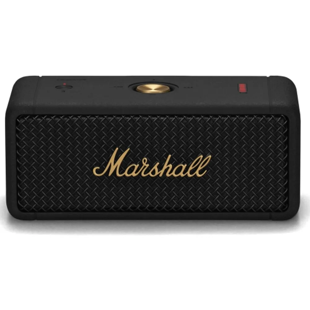 Marshall Emberton Portable Bluetooth Speaker - Black & Brass