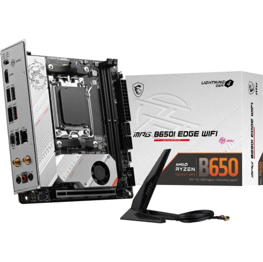 MSI MPG B650I Edge WiFi Gaming Motherboard (AMD AM5, Mini-ITX