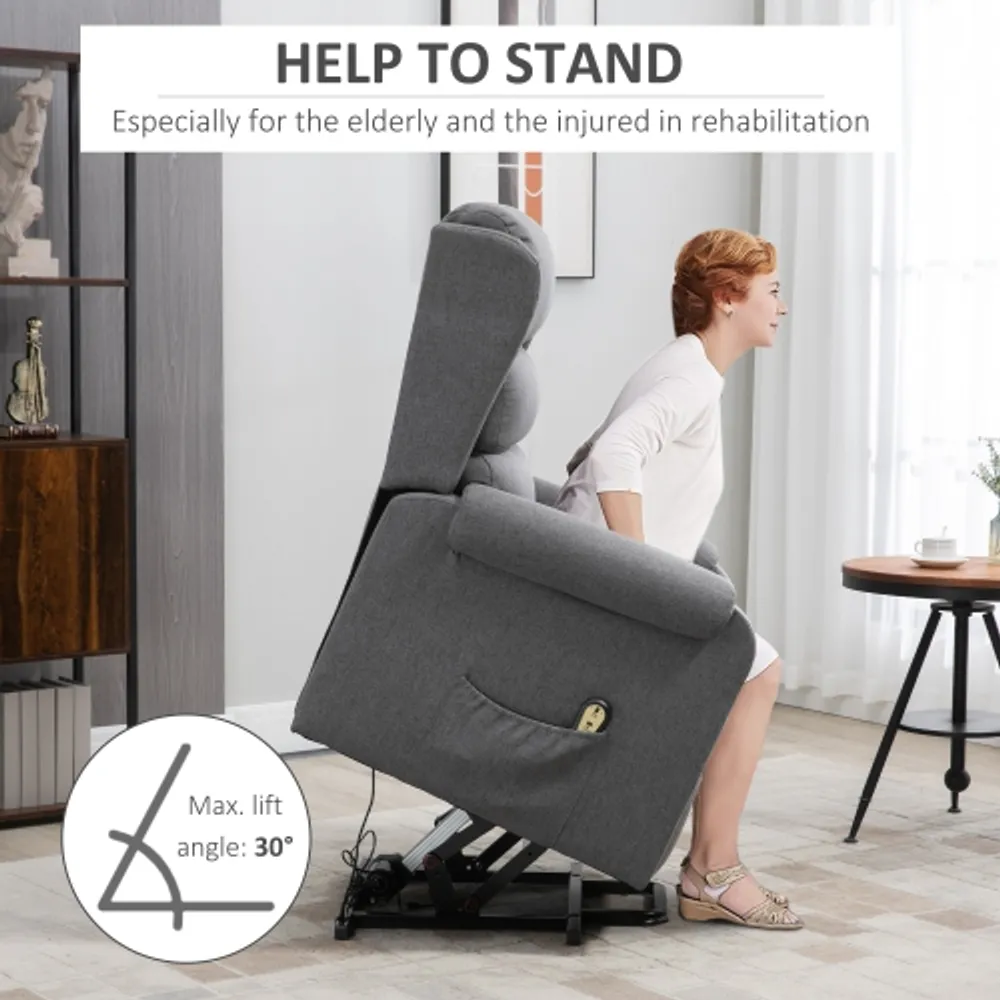 Recliner that sales stands up
