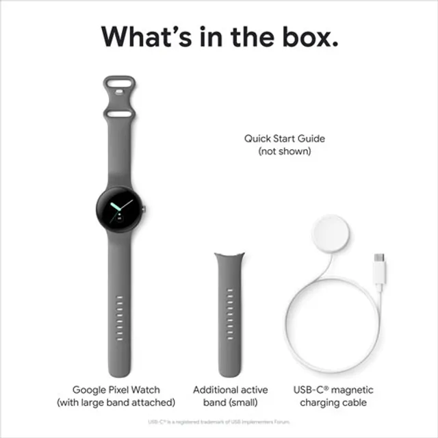 Google Pixel Watch (GPS + LTE) 40mm Polished Silver Stainless