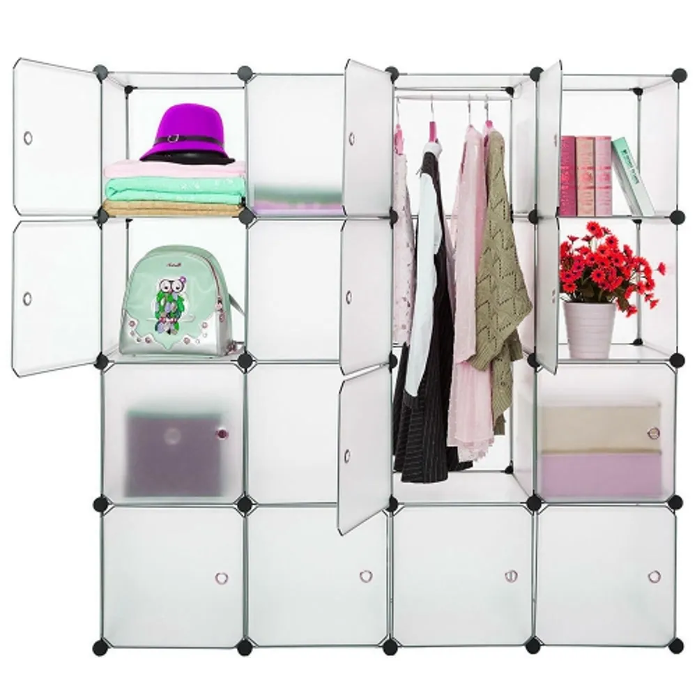 16 cube portable store storage cabinet wardrobe