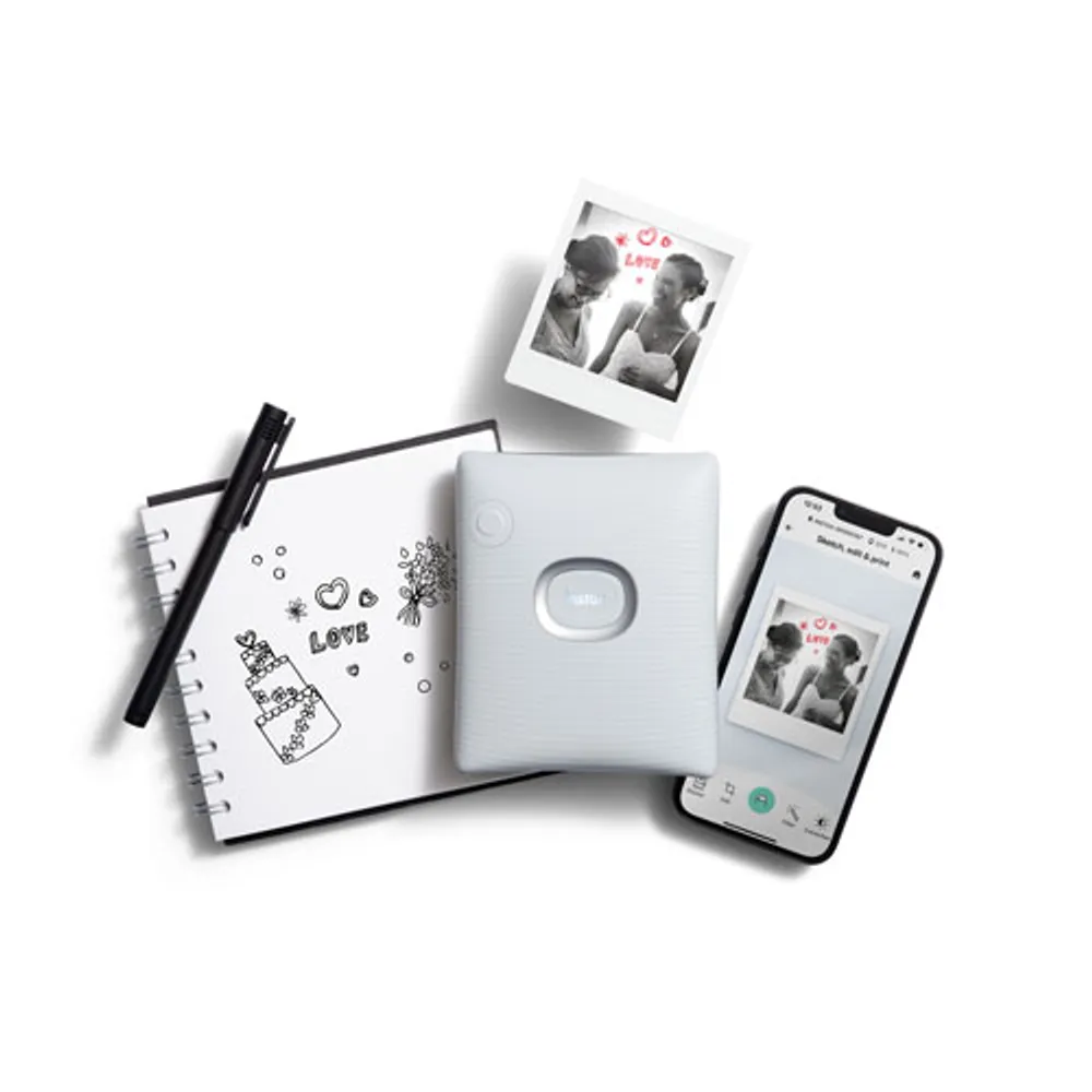 Fujifilm Instax Square Link Smartphone Printer - White Ash