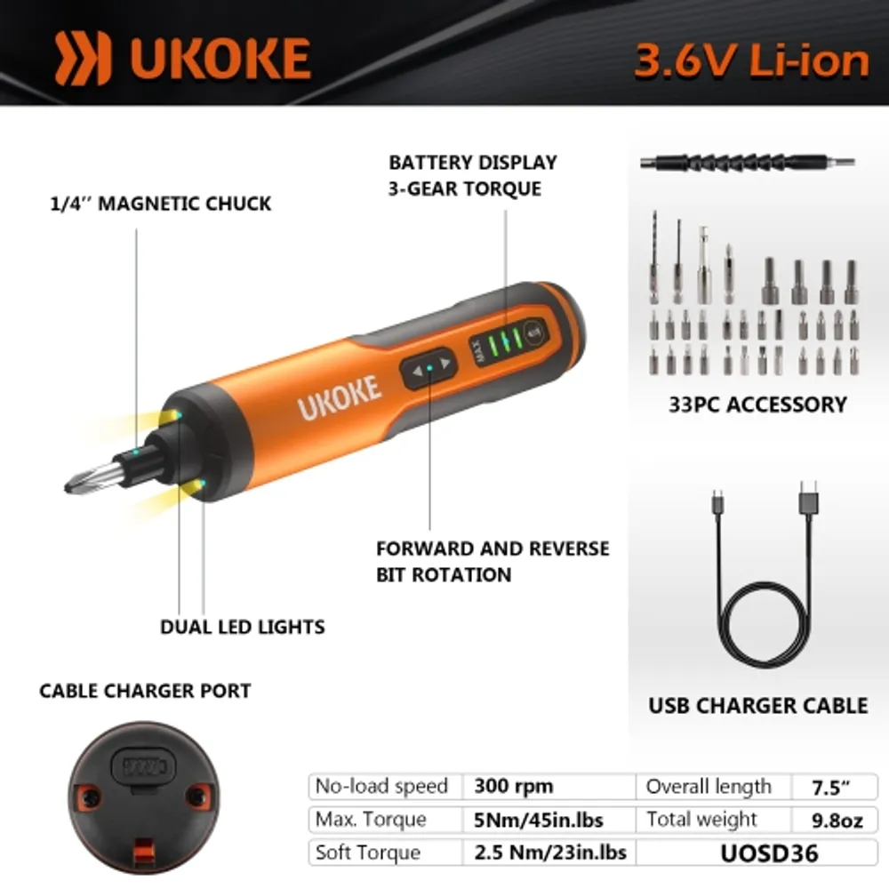 Usb rechargeable screwdriver new arrivals