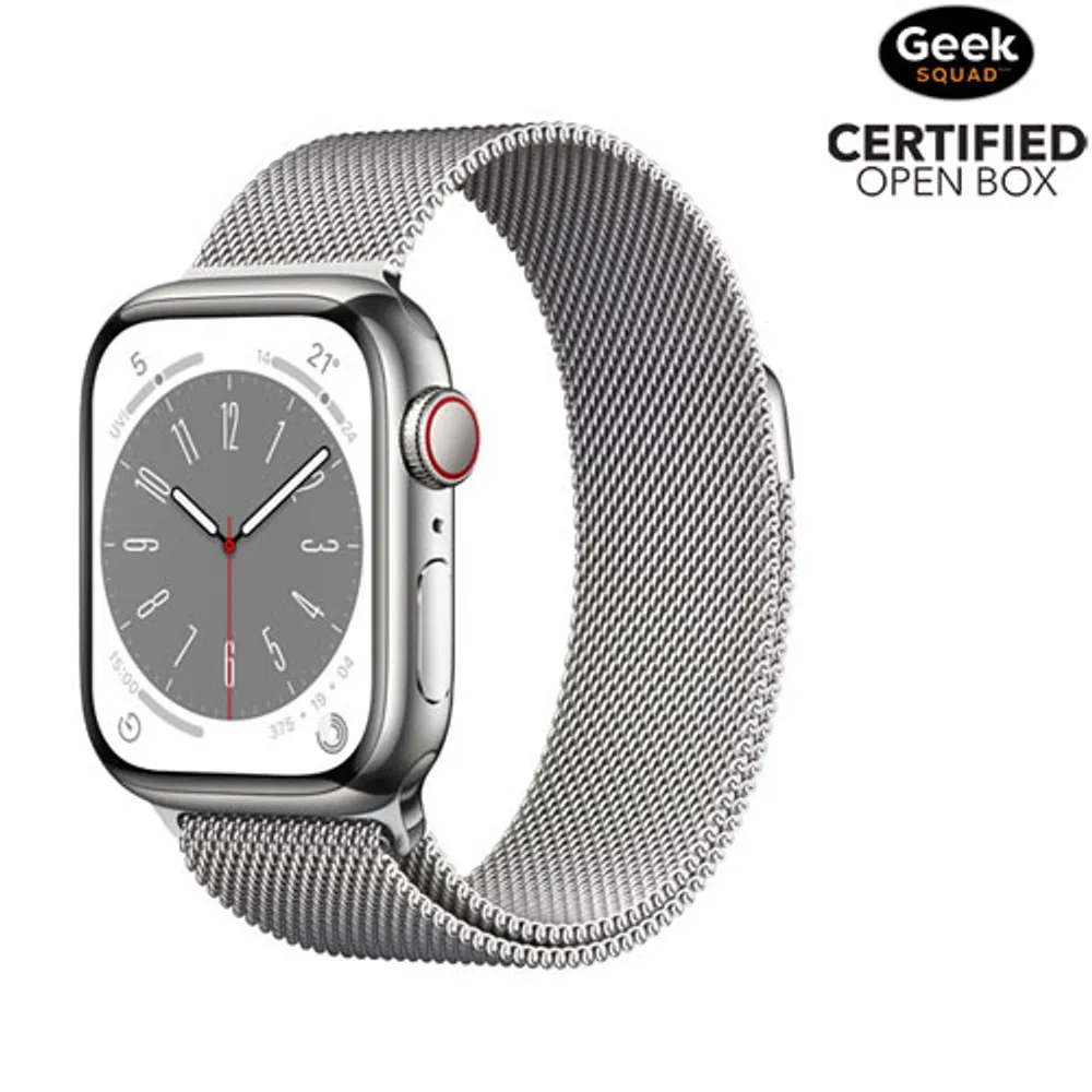 APPLE Open Box -Apple Watch Series 8 (GPS + Cellular) 41mm Silver