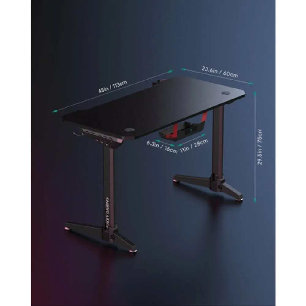AUKEY Gaming Desk 45 inches with Ergonomic Design Scarborough