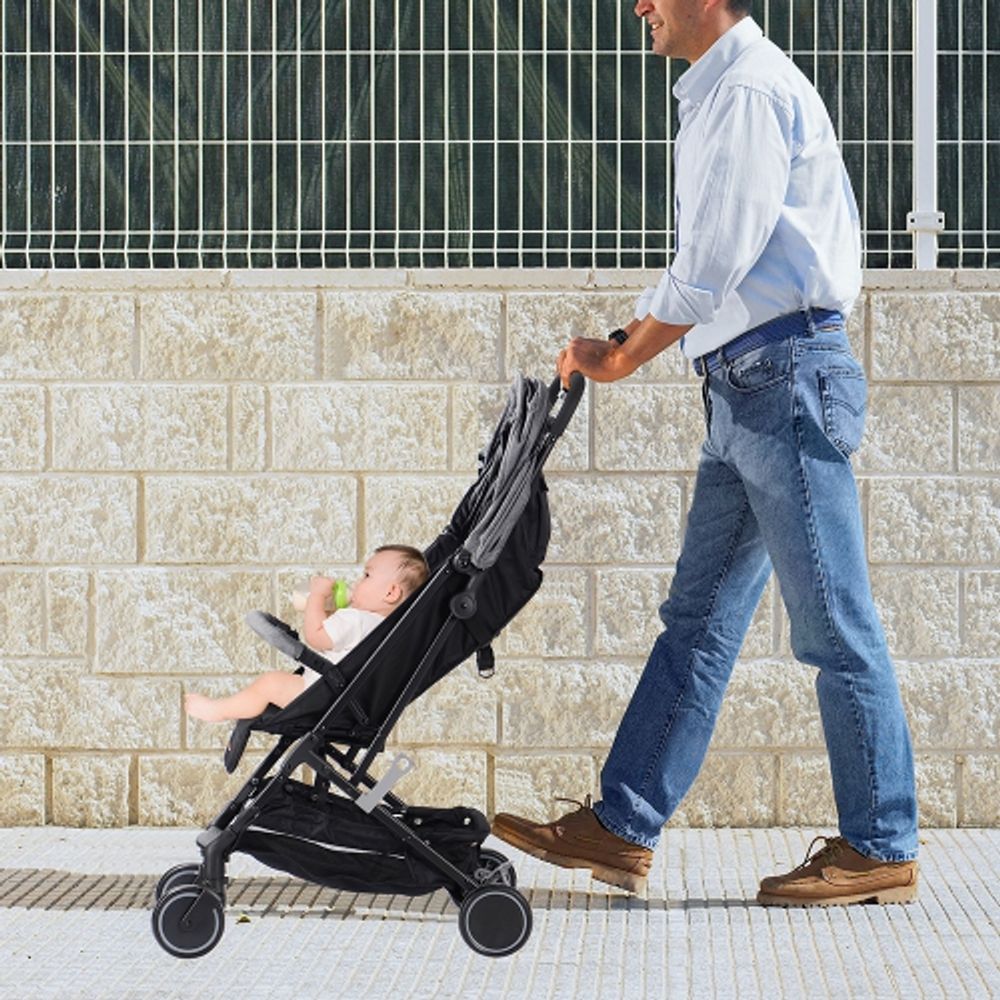 LIVINGBASICS 2 in 1 Convertible Baby Stroller Foldable Compact