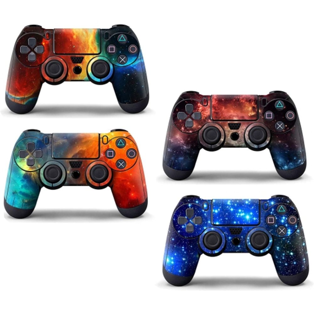 GENERIC 4PCS Vinyl Skin Sticker Decal Cover for Playstation4 PS4