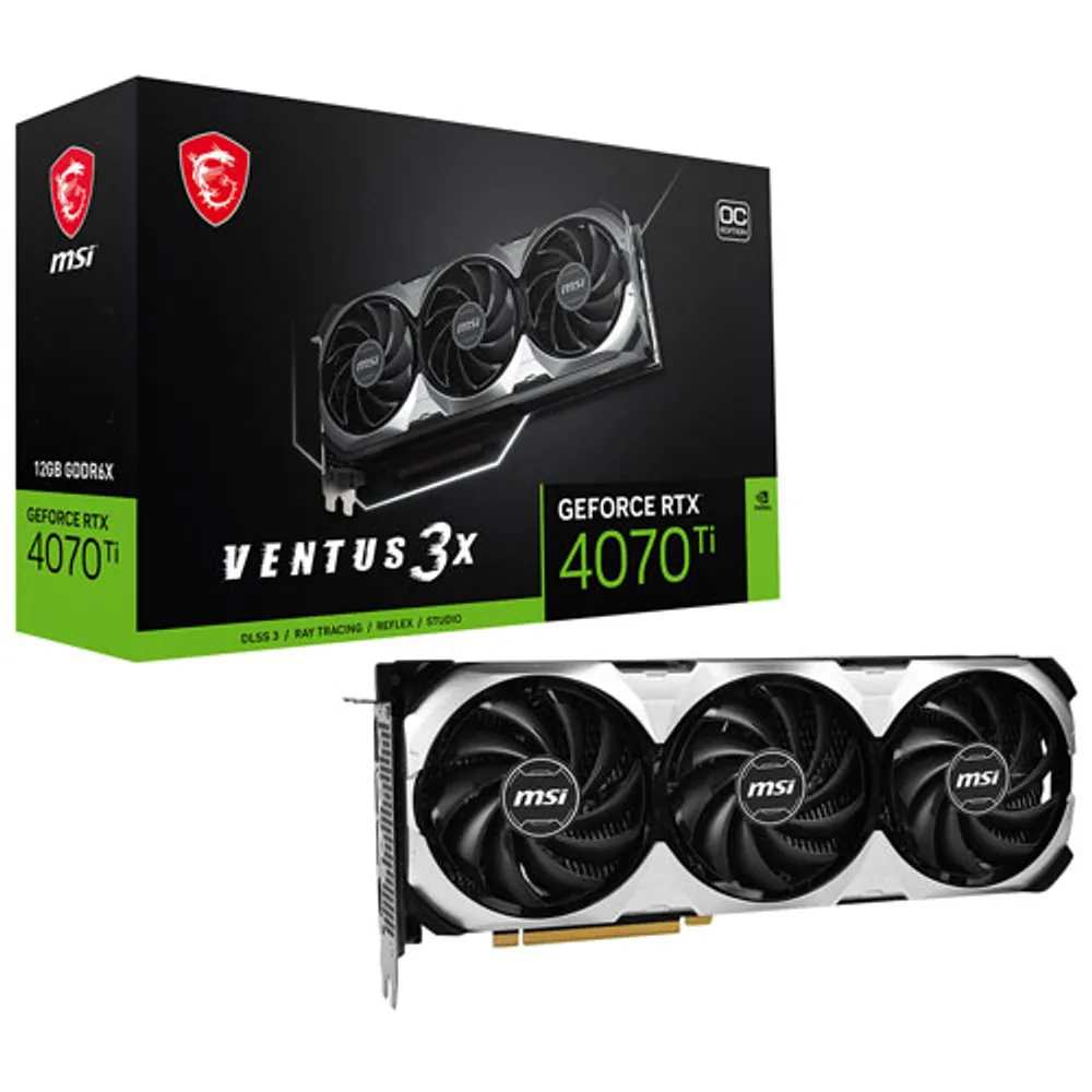 MSI GeForce RTX 4070 Ti Ventus 3X OC 12GB GDDR6X Video Card