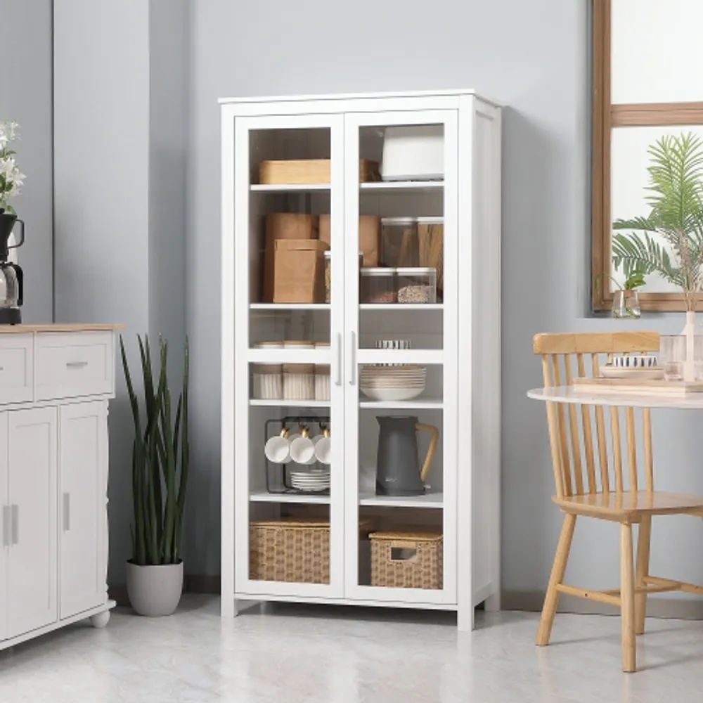 HOMCOM Freestanding Kitchen Pantry Buffet Cabinet 5 tier Storage