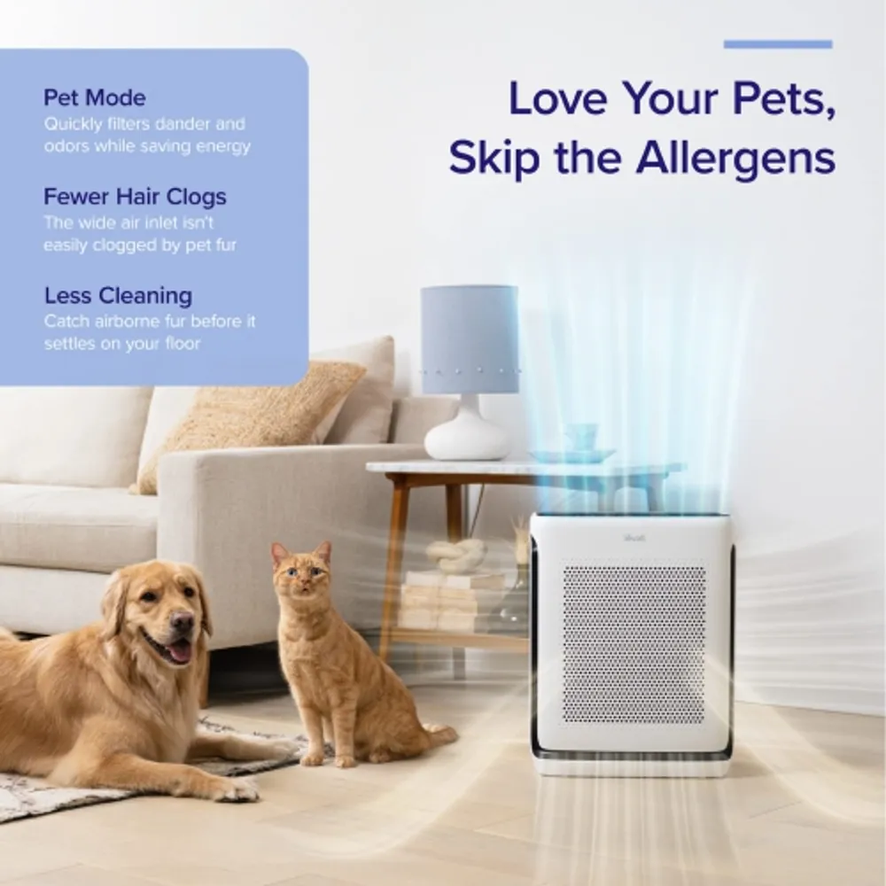 Levoit air purifier for home hotsell allergies pets hair smokers in bedroom