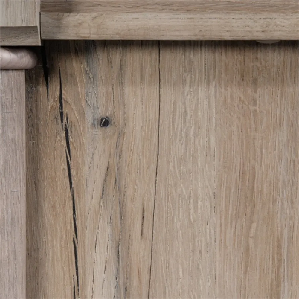 Sauder Palladia Contemporary Wood Full and Queen Headboard in Split Oak