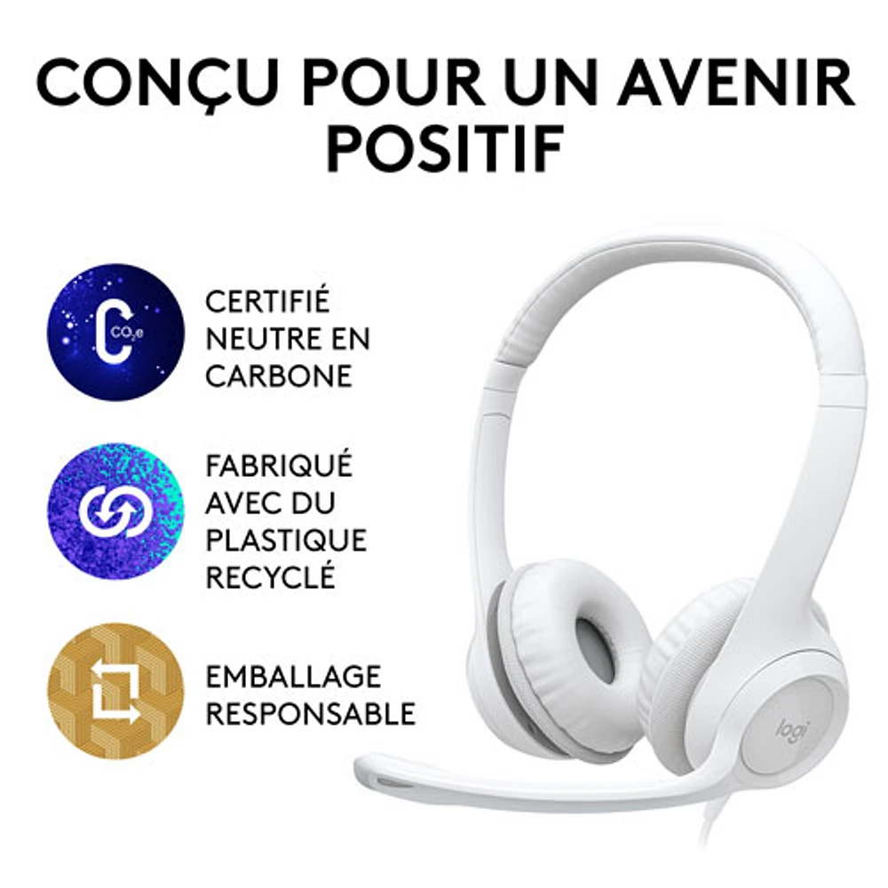 Logitech H390 Wired Headset with Noise Cancelling Microphone Off