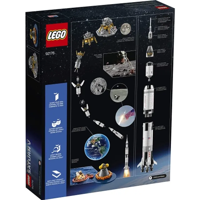 LEGO Ideas: NASA Apollo Saturn V - 1969 Piece Building Kit [LEGO