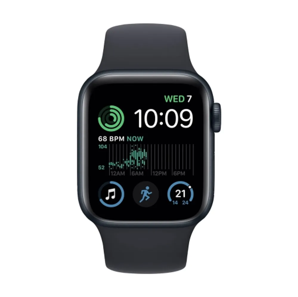 Apple Watch SE (GPS) 44mm Midnight Aluminum Case with Midnight