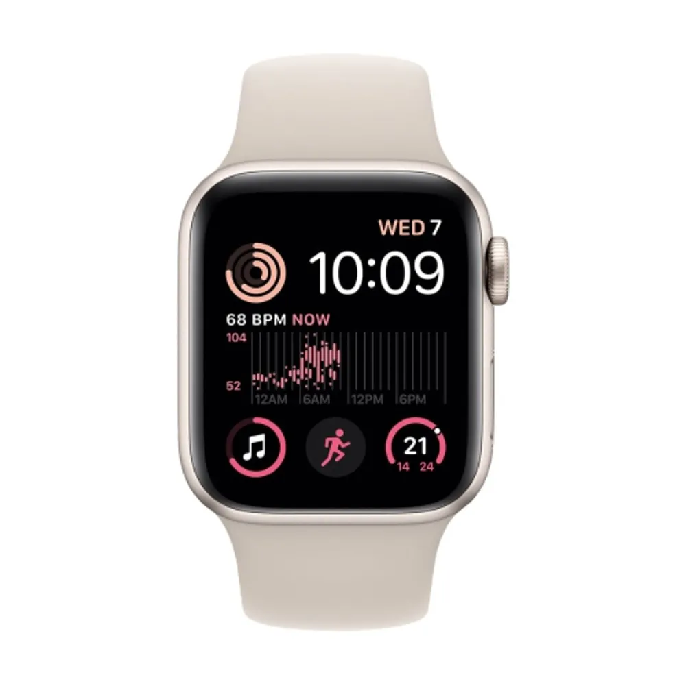 Apple Watch SE (GPS) 44mm Starlight Aluminum Case with Starlight