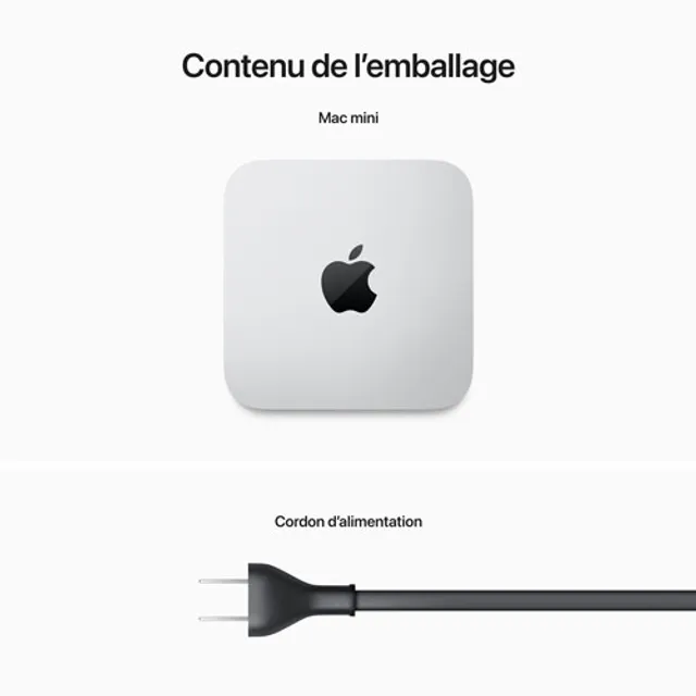 美品 Apple Mac mini M2 8GB 256GB Apple Mac mini - M2 - 8GB - 256GB SSD - Silver | staples.ca