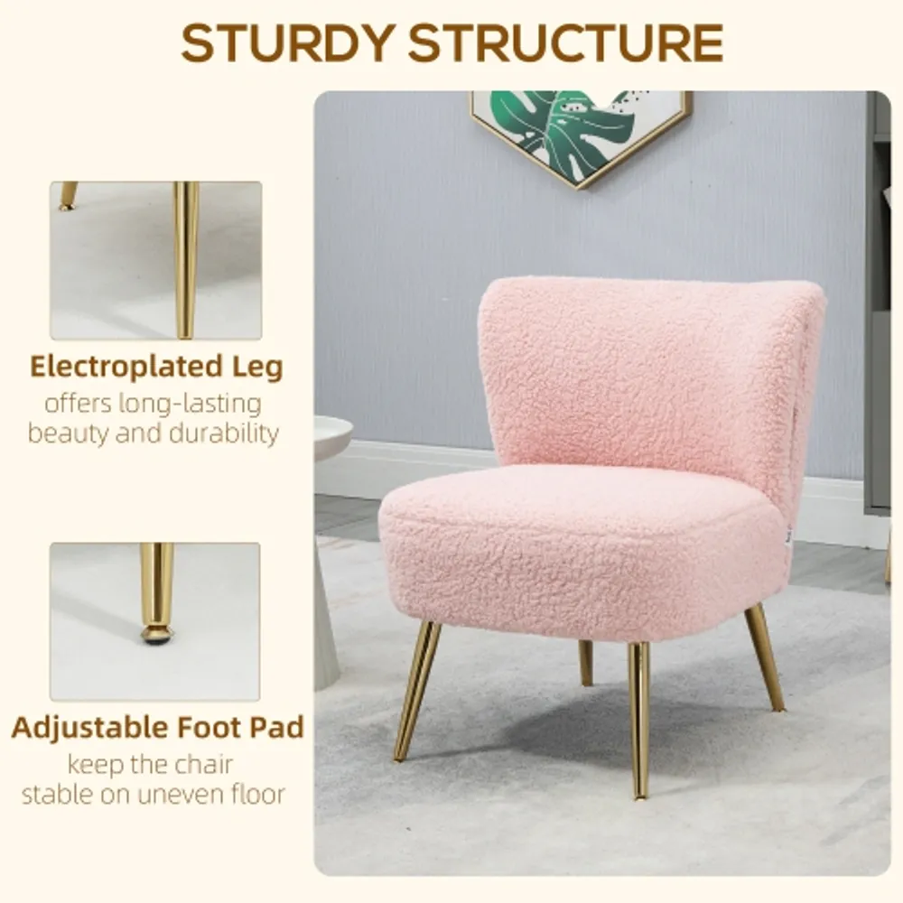 Gold discount slipper chair