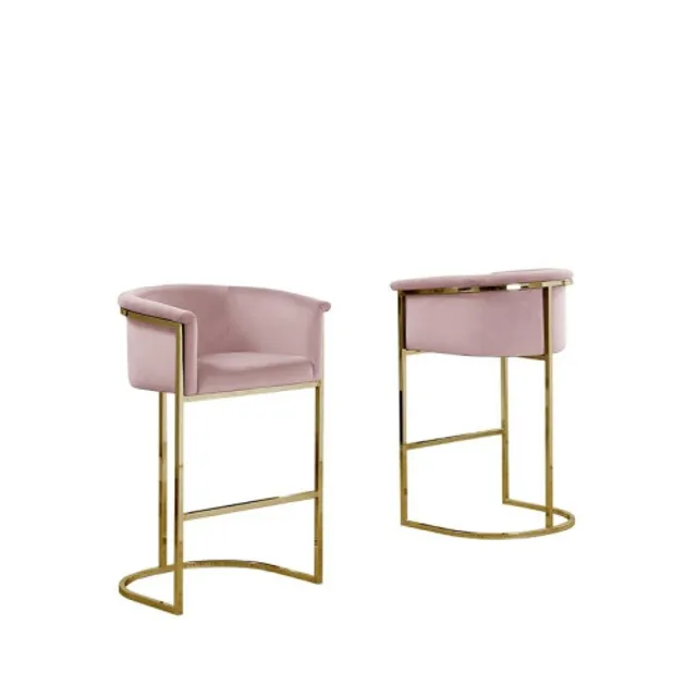 Donatella velvet online counter stool