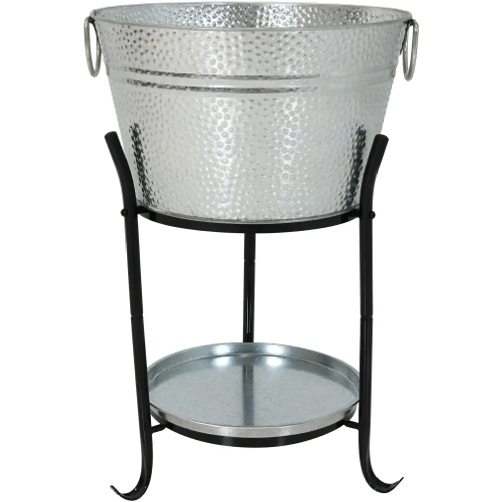 Large ice hot sale bucket with stand