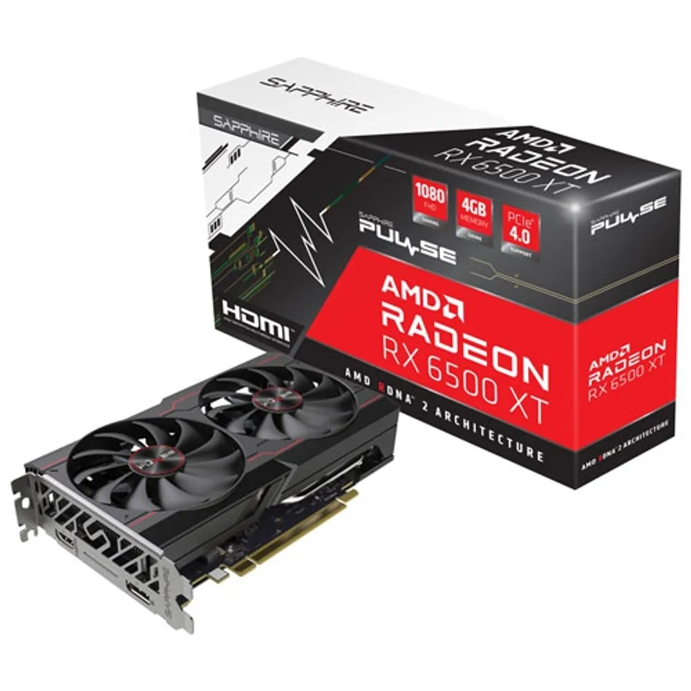 ALTHON Open Box - Sapphire Pulse AMD Radeon RX 6500 XT 4 GB GDDR6