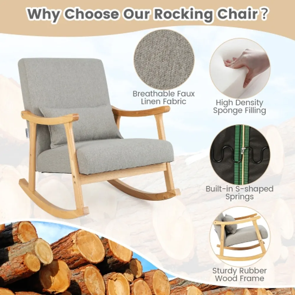 Kids rocking shop armchair