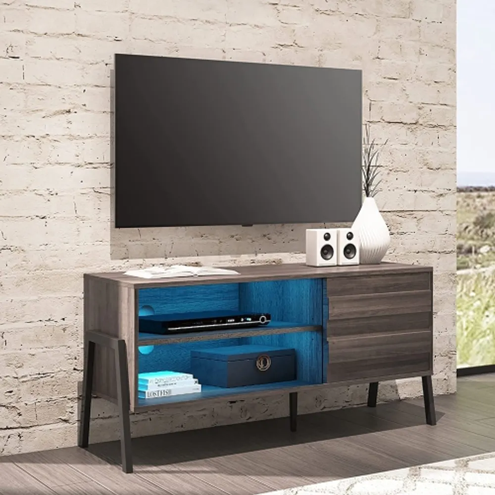 Wampat mid century shop modern tv stand