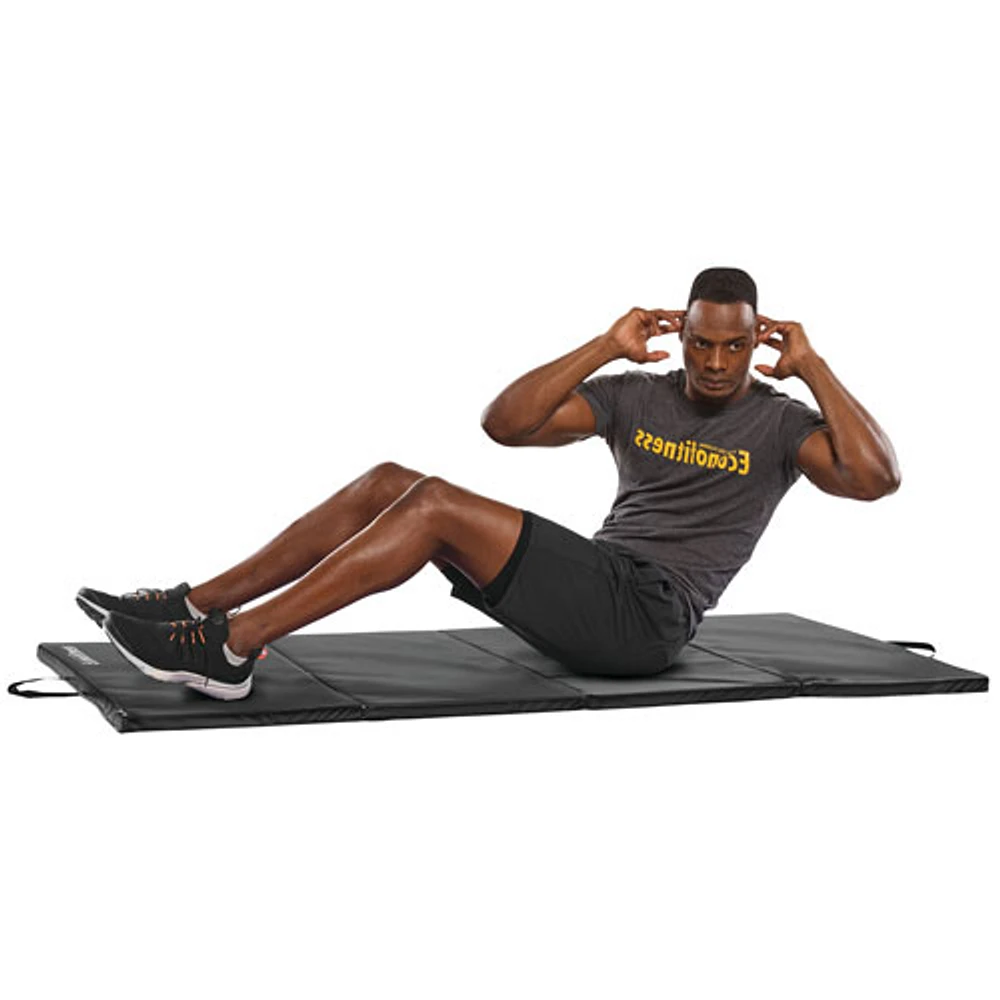 Econofitness Folding Exercise Mat Black Coquitlam Centre