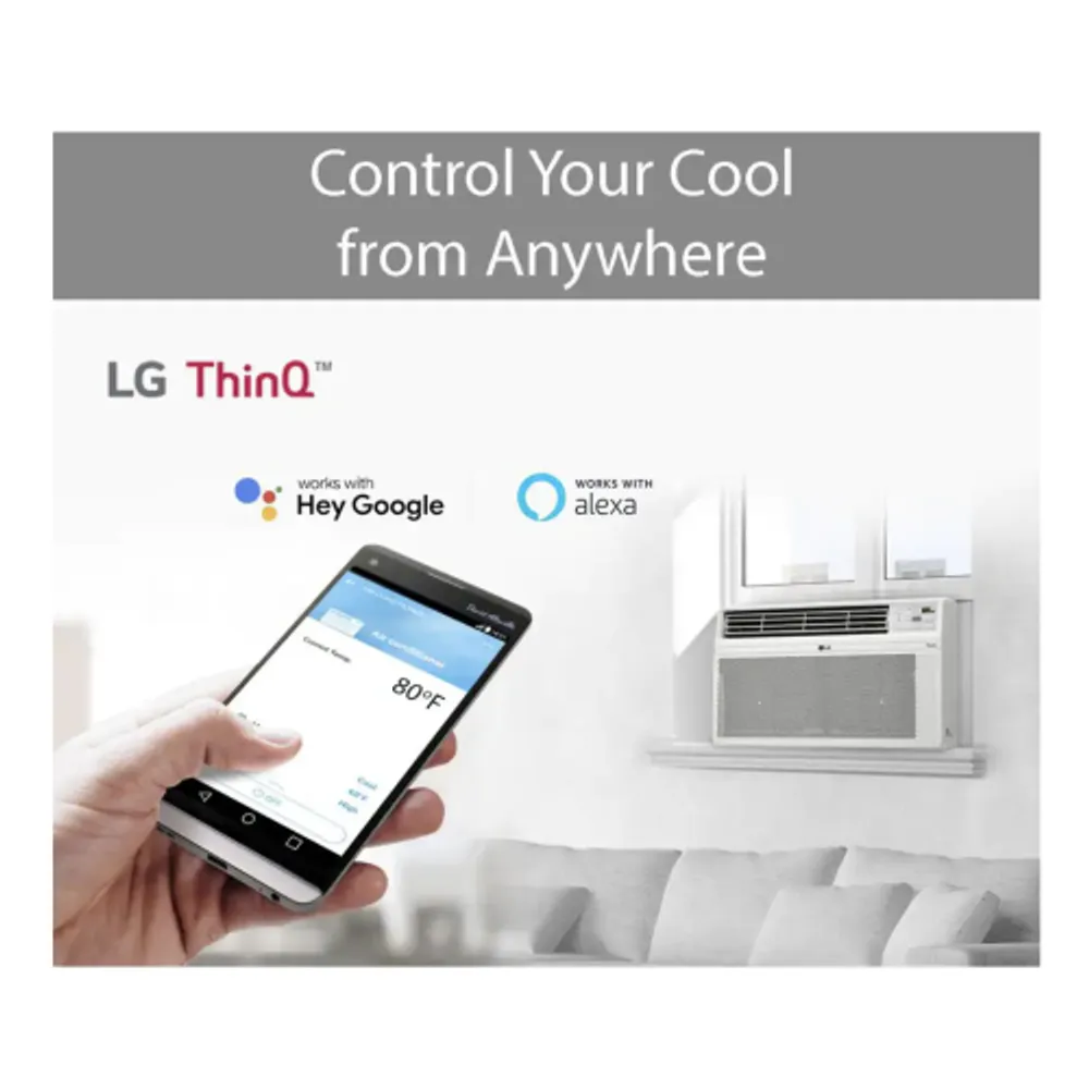 LG 15 000 BTU Window Smart Air Conditioner Cools 800 Sq. Ft. 17