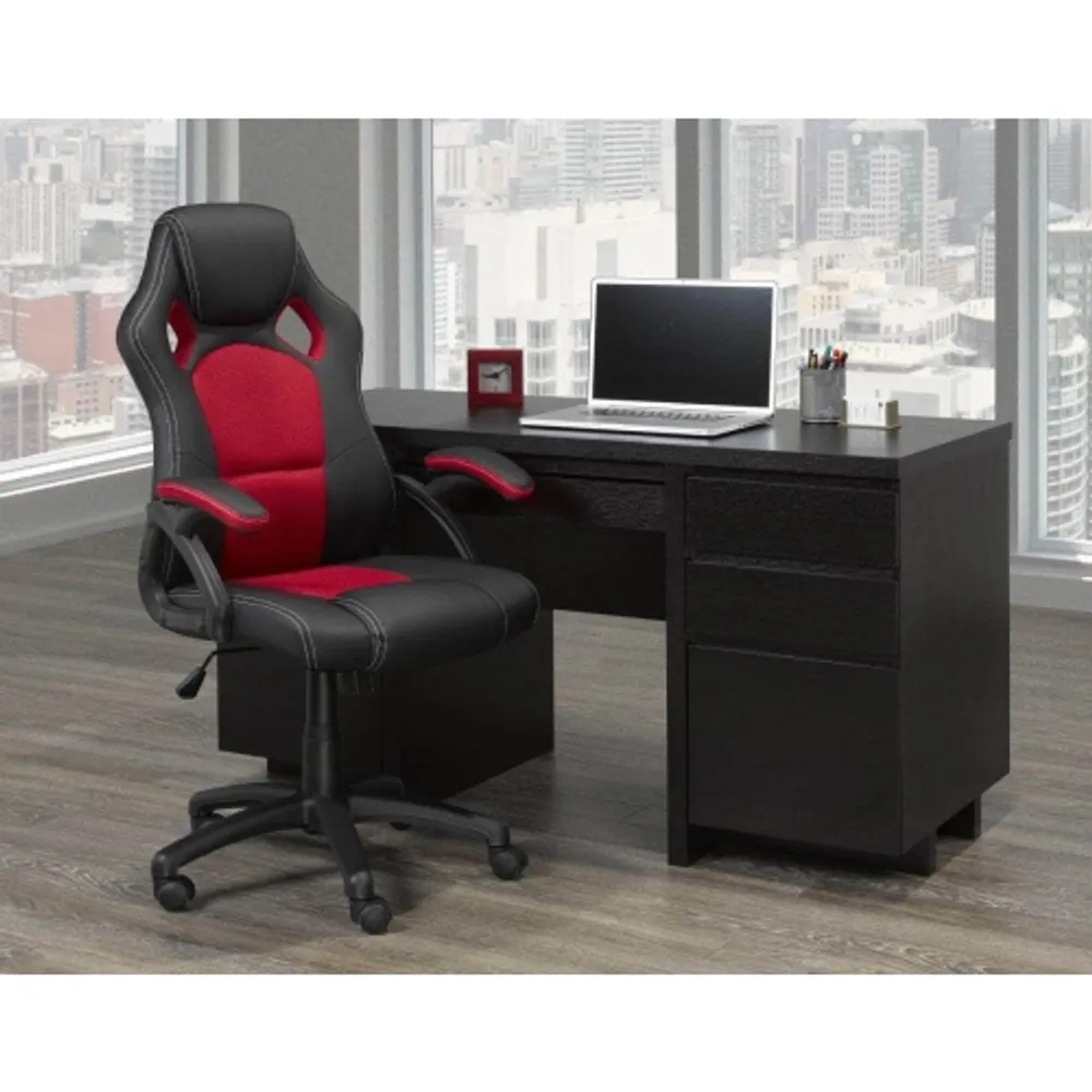 Brassex luna ergonomic clearance faux leather gaming chair