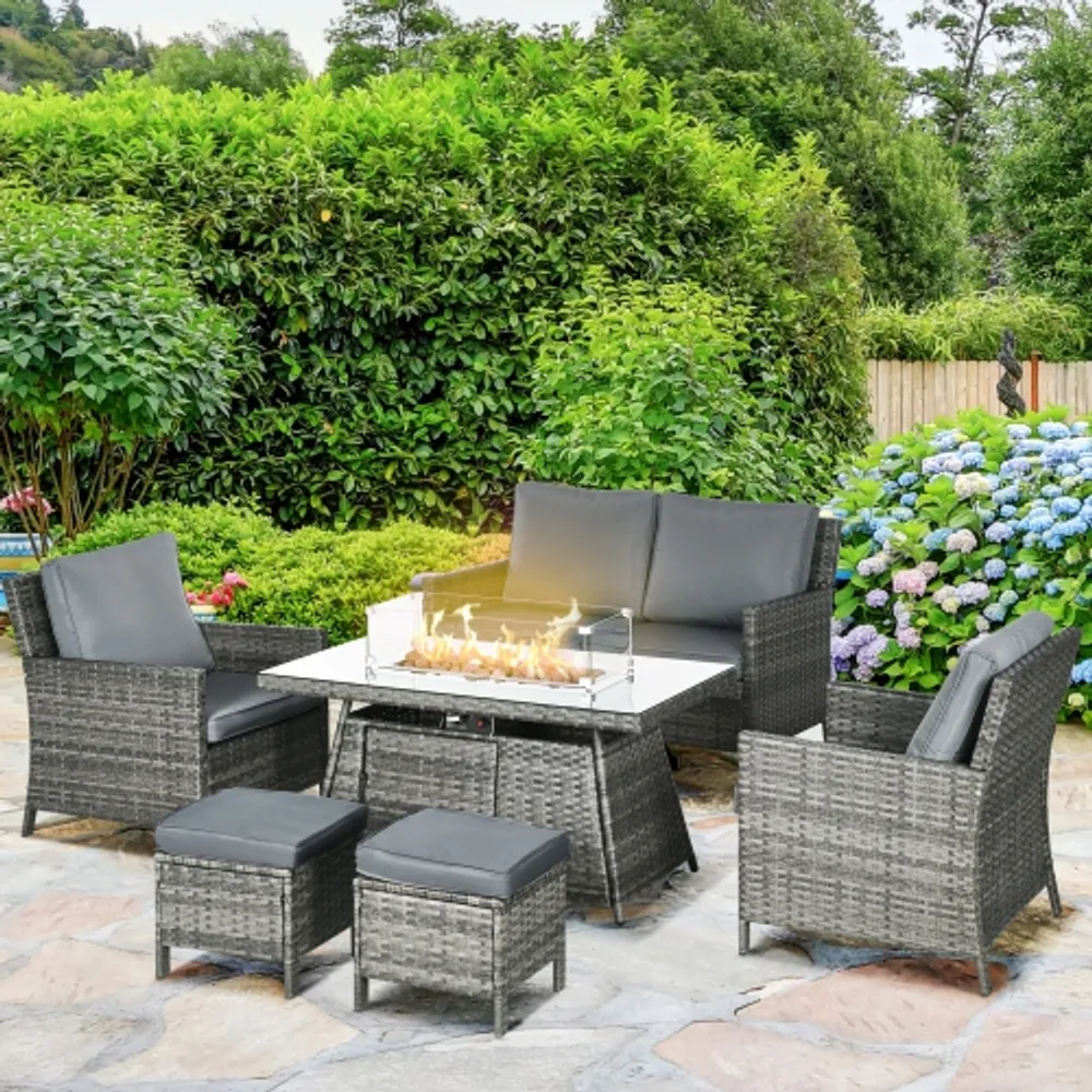 Outsunny 6 best sale piece sectional