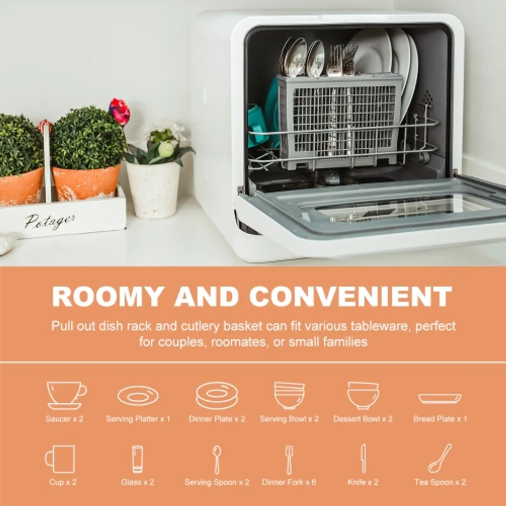 Refurbished portable dishwasher top